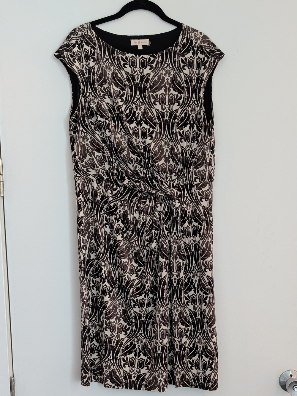 Tory Burch Odila Silk Damask Dress Size Large